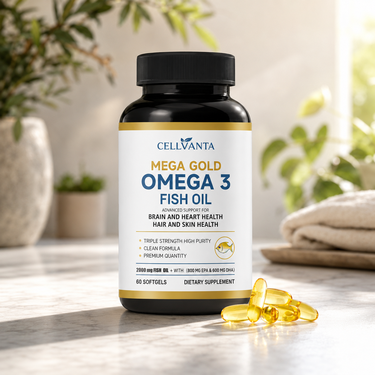 Mega Gold Omega-3 Fish Oil